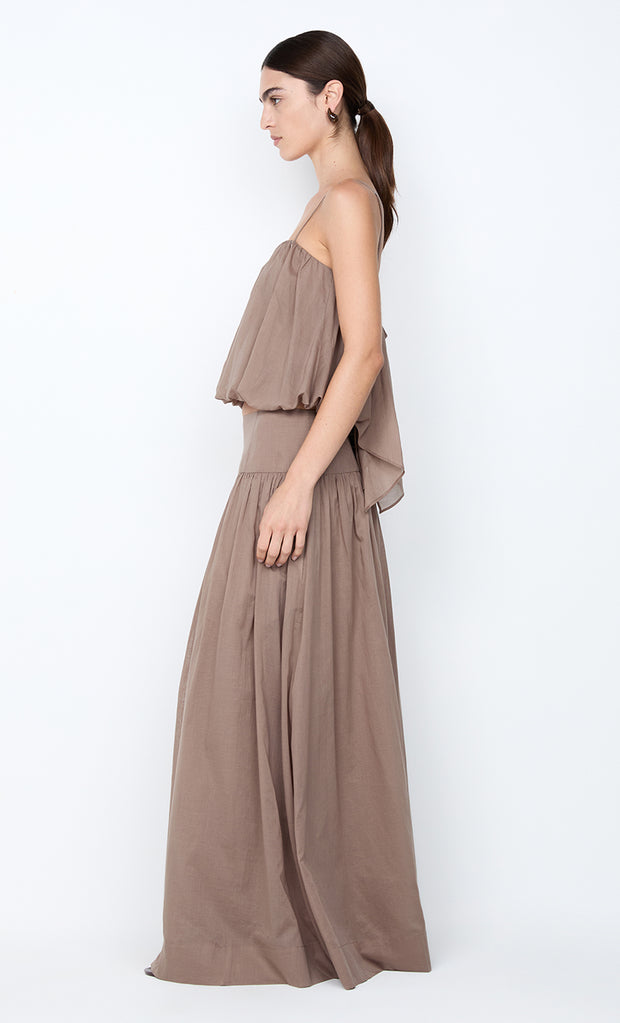 MARLOWE BUBBLE CAMI - TAUPEE