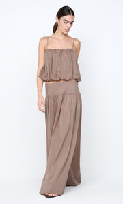 MARLOWE BUBBLE CAMI - TAUPEE