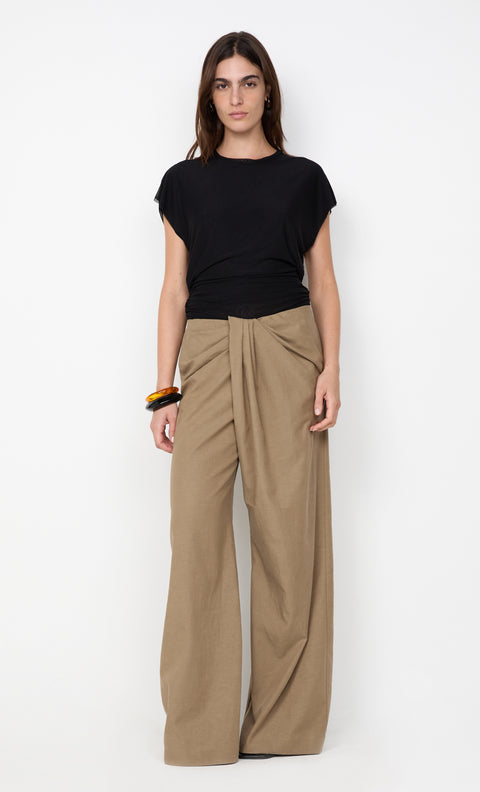 BOWEN DRAPE PANT - OLIVE