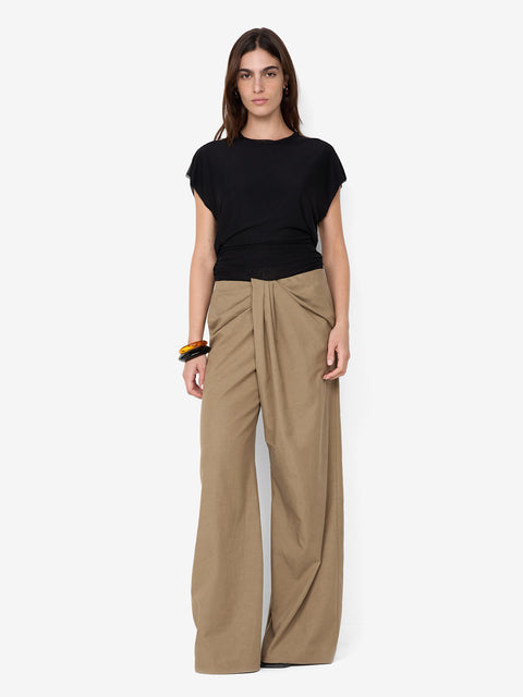 BOWEN DRAPE PANT - OLIVE