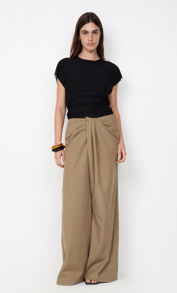 BOWEN DRAPE PANT - OLIVE