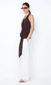 VINNIE WIDE LEG PANT - WHITE