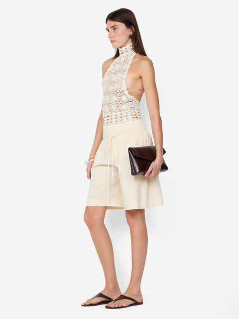 ASTRID BERMUDA SHORT - ECRU