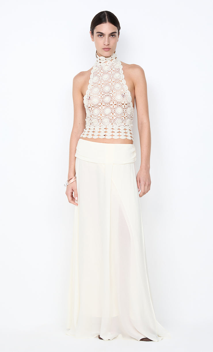ANIA HALTER TOP - IVORY