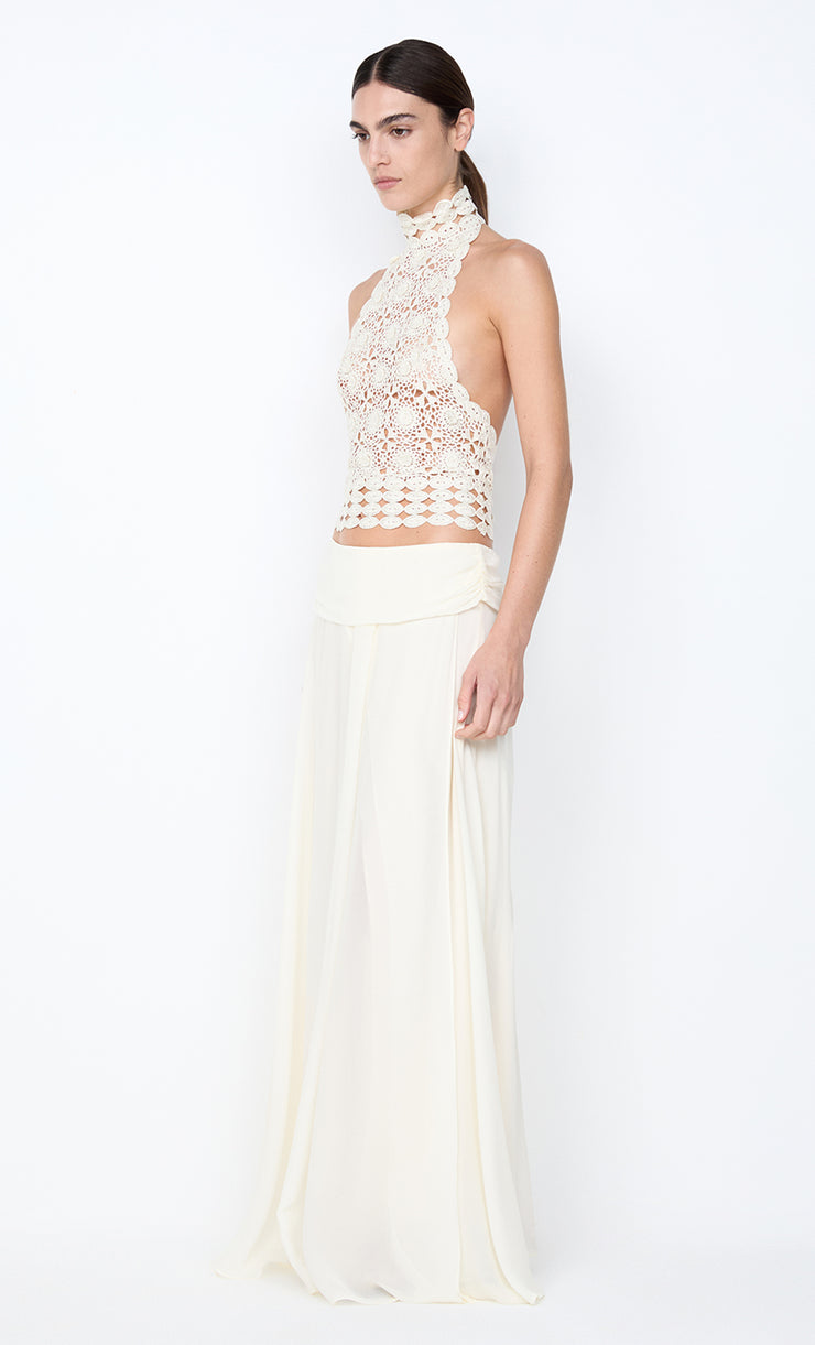 ANIA HALTER TOP - IVORY
