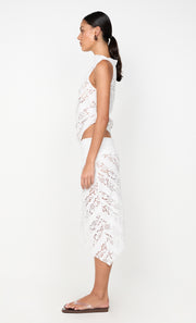 HENRIETTA ASYM TOP - WHITE