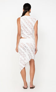 HENRIETTA ASYM TOP - WHITE