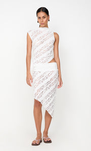 HENRIETTA ASYM TOP - WHITE
