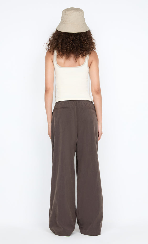 LANA SQUARE NECK TANK - CHALK / CEMENT