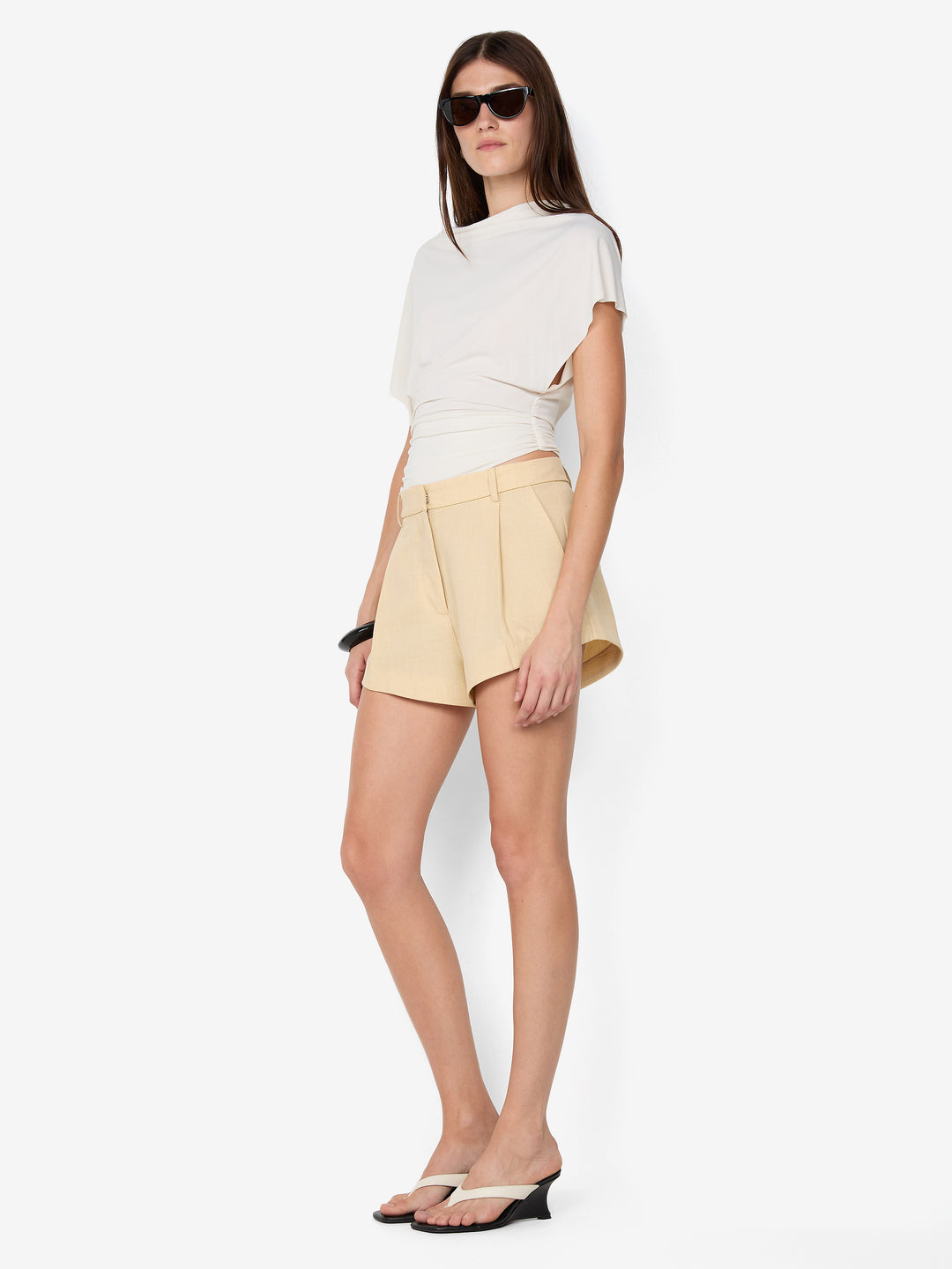 CLEMENTINE BATWING TOP - VANILLA