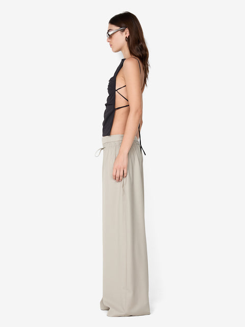 ALLIRA TIE TOP - BLACK