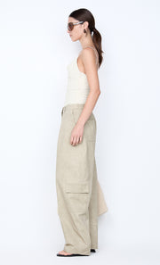 REID COWL TOP - VANILLA