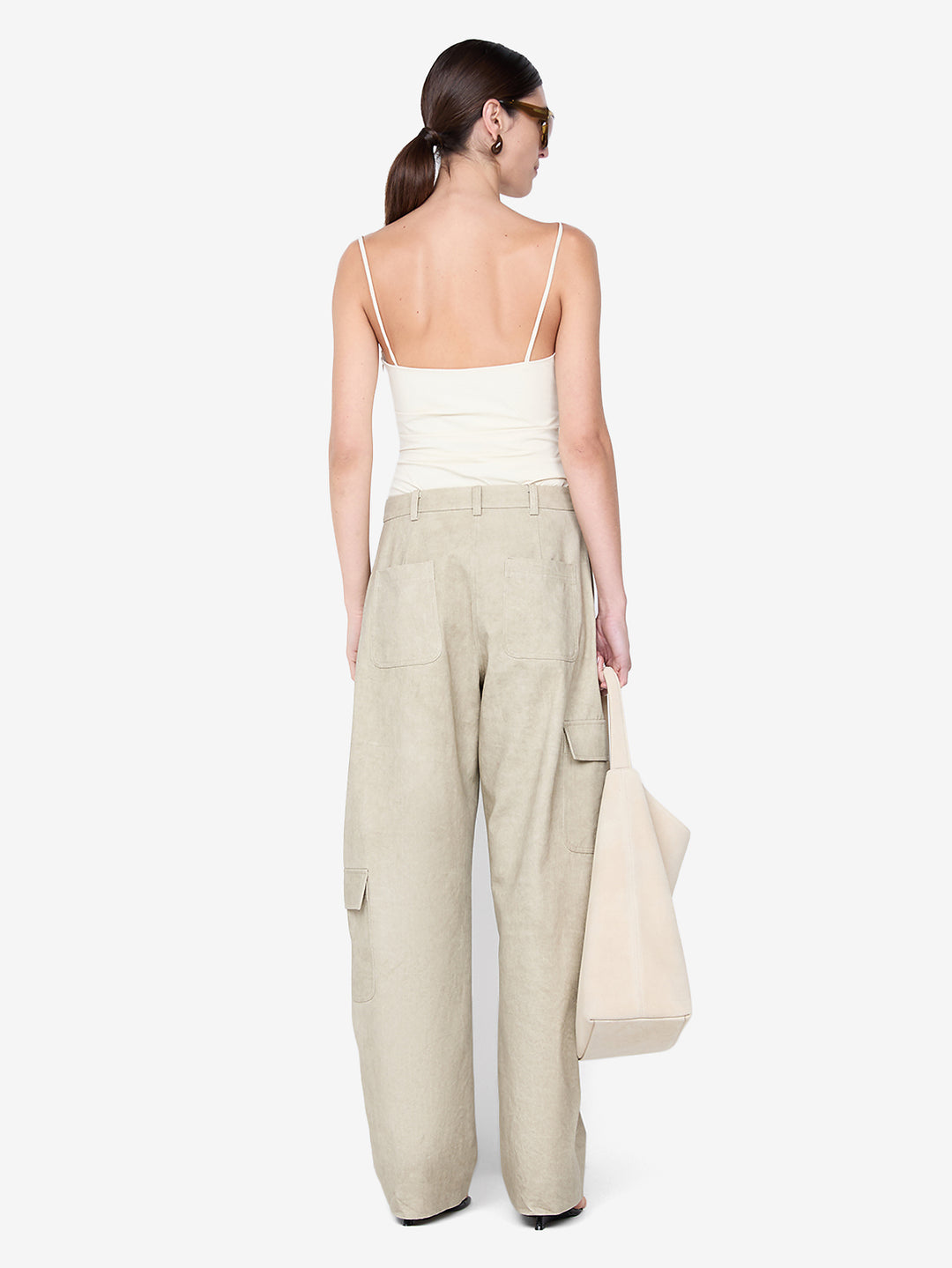 REID COWL TOP - VANILLA