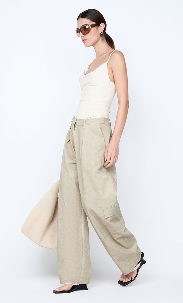 SIA UTILITY PANT - TAUPEE