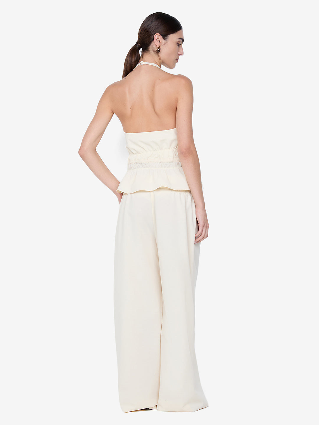 ASTRID HALTER TOP - ECRU