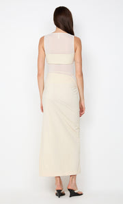 REID ASYM SKIRT - VANILLA
