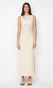 REID ASYM SKIRT - VANILLA