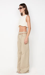 AZULA WIDE LEG PANT - STONE/GREY