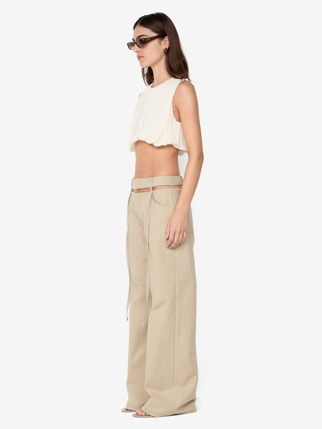 CLEMENTINE BUBBLE TOP - CHALK