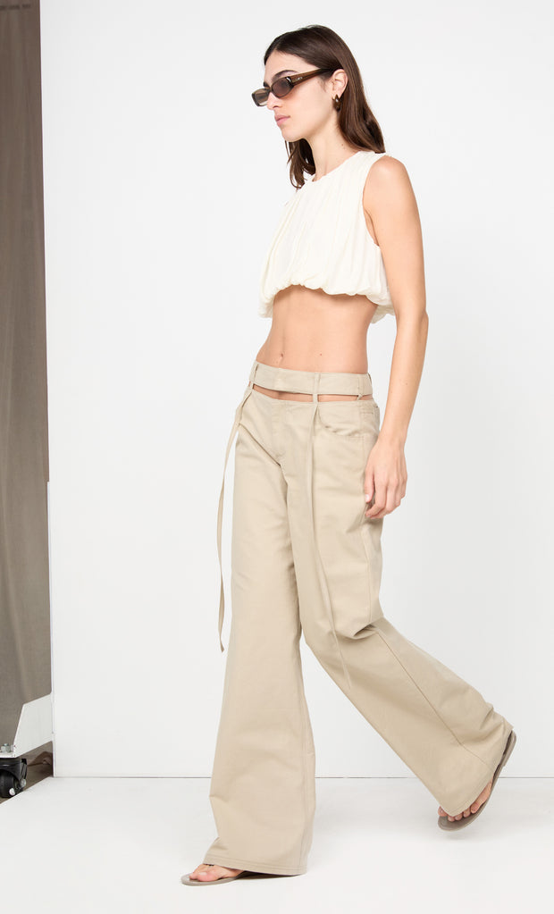 CLEMENTINE BUBBLE TOP - CHALK