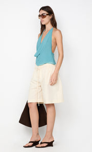 LANDON HALTER TOP - DEEP SEAFOAM