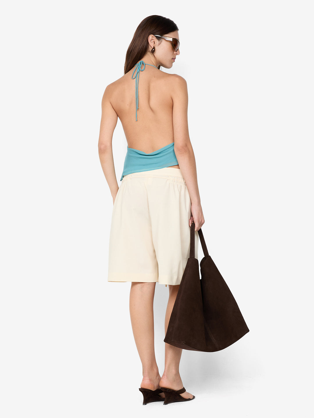LANDON HALTER TOP - DEEP SEAFOAM