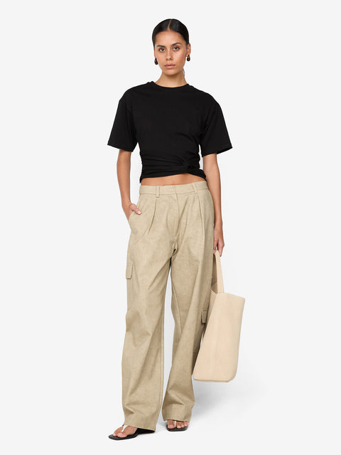 CYPRUS TWIST TEE - BLACK