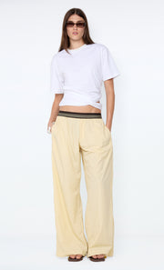 JERRI WIDE LEG PANT - BUTTER