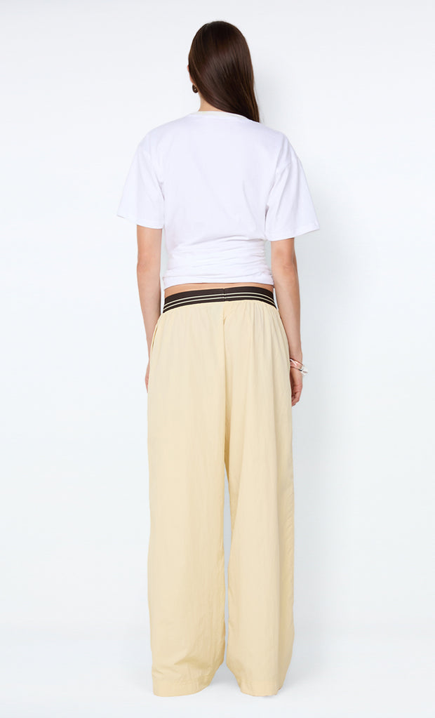 JERRI WIDE LEG PANT - BUTTER