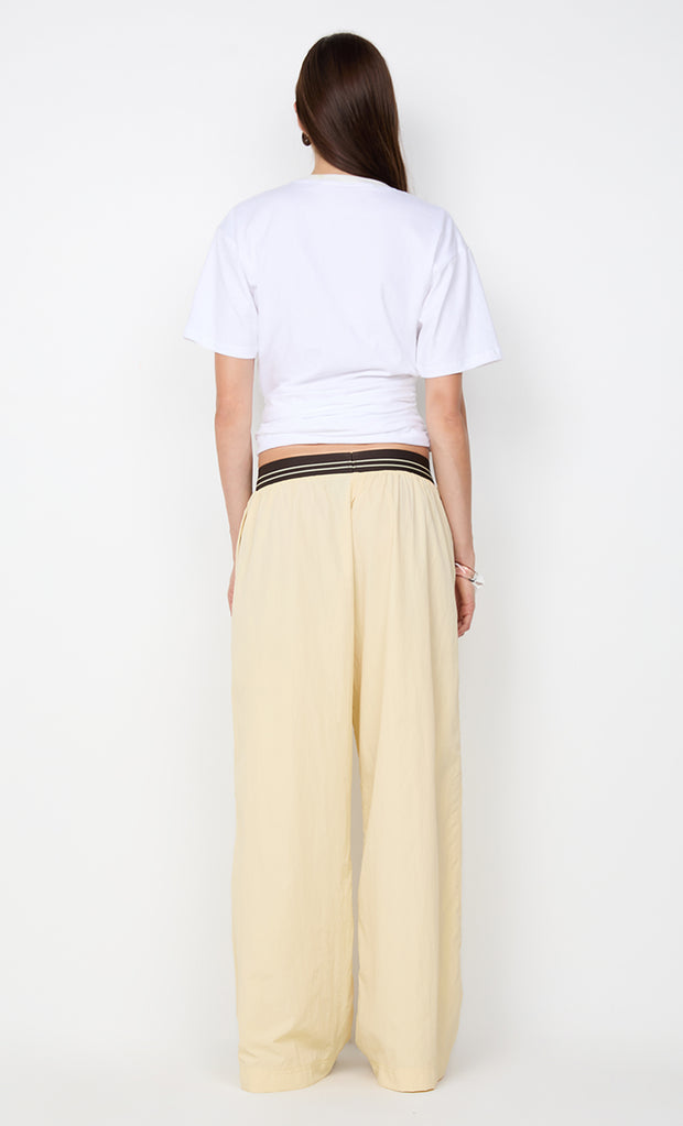 JERRI WIDE LEG PANT - BUTTER