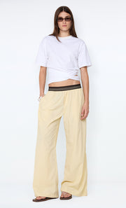 JERRI WIDE LEG PANT - BUTTER
