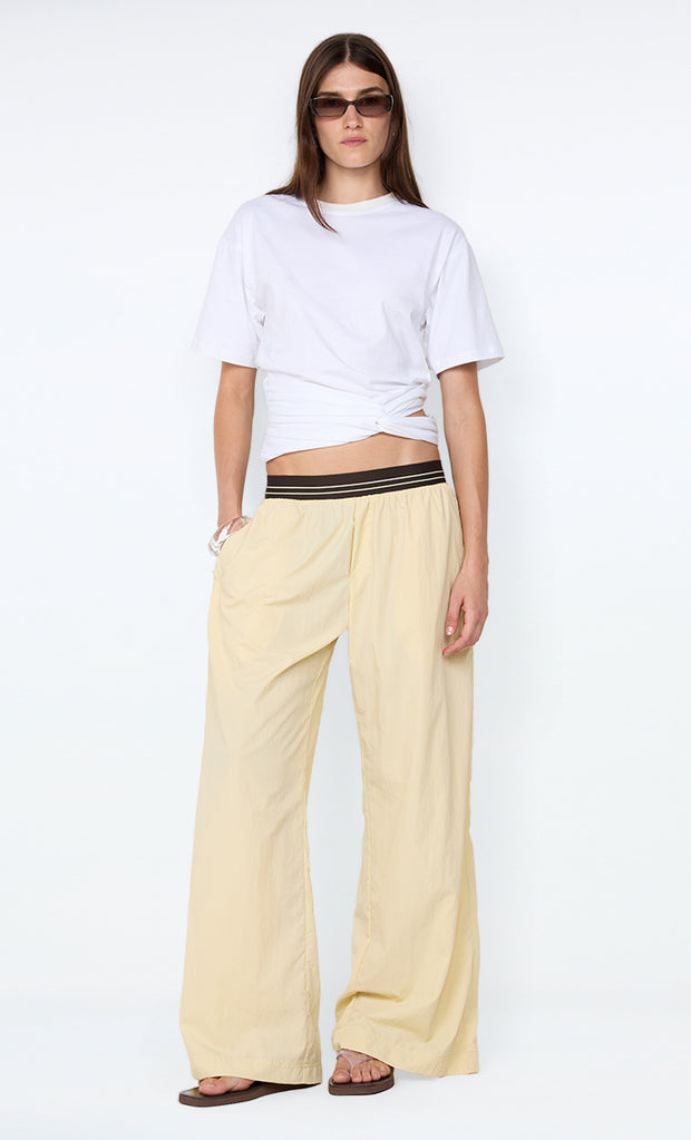 JERRI WIDE LEG PANT - BUTTER