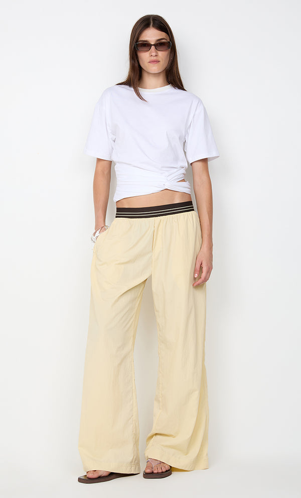 JERRI WIDE LEG PANT - BUTTER