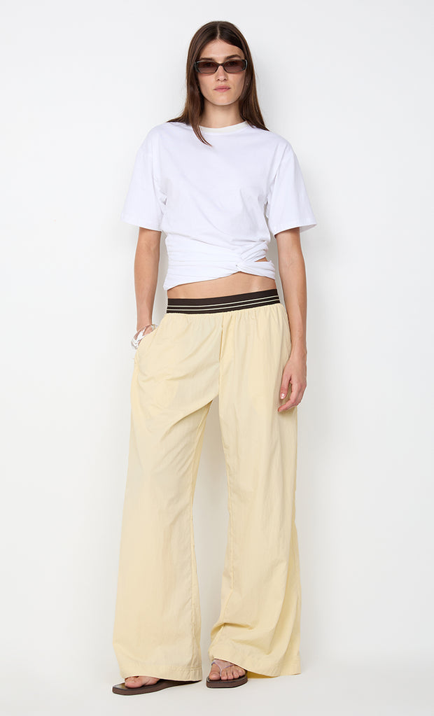 JERRI WIDE LEG PANT - BUTTER