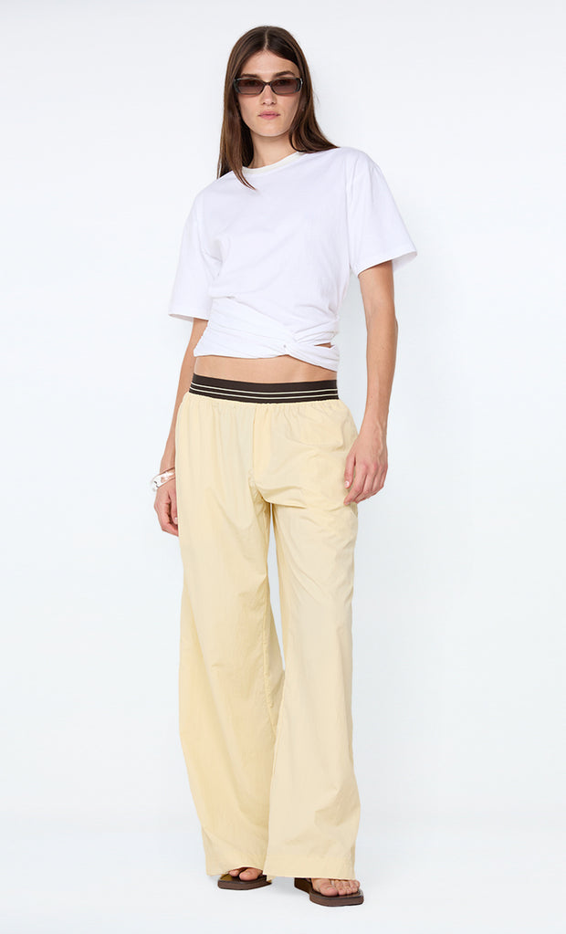 JERRI WIDE LEG PANT - BUTTER