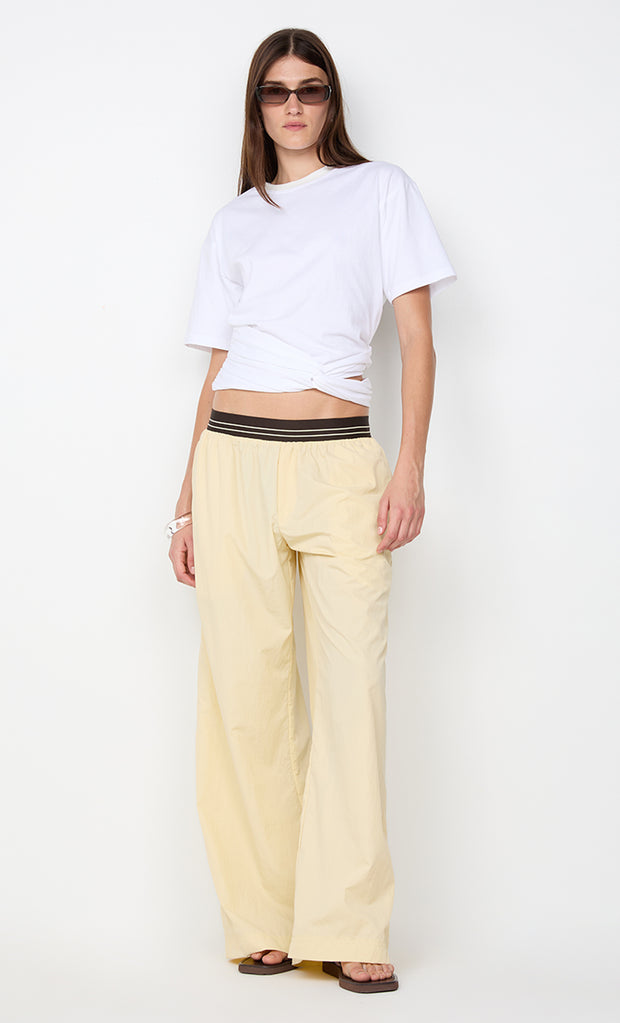JERRI WIDE LEG PANT - BUTTER
