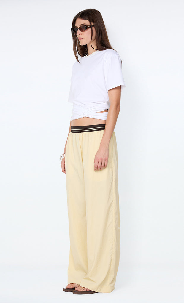JERRI WIDE LEG PANT - BUTTER