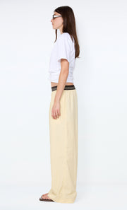 JERRI WIDE LEG PANT - BUTTER