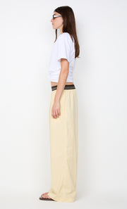 JERRI WIDE LEG PANT - BUTTER