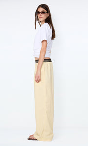 JERRI WIDE LEG PANT - BUTTER