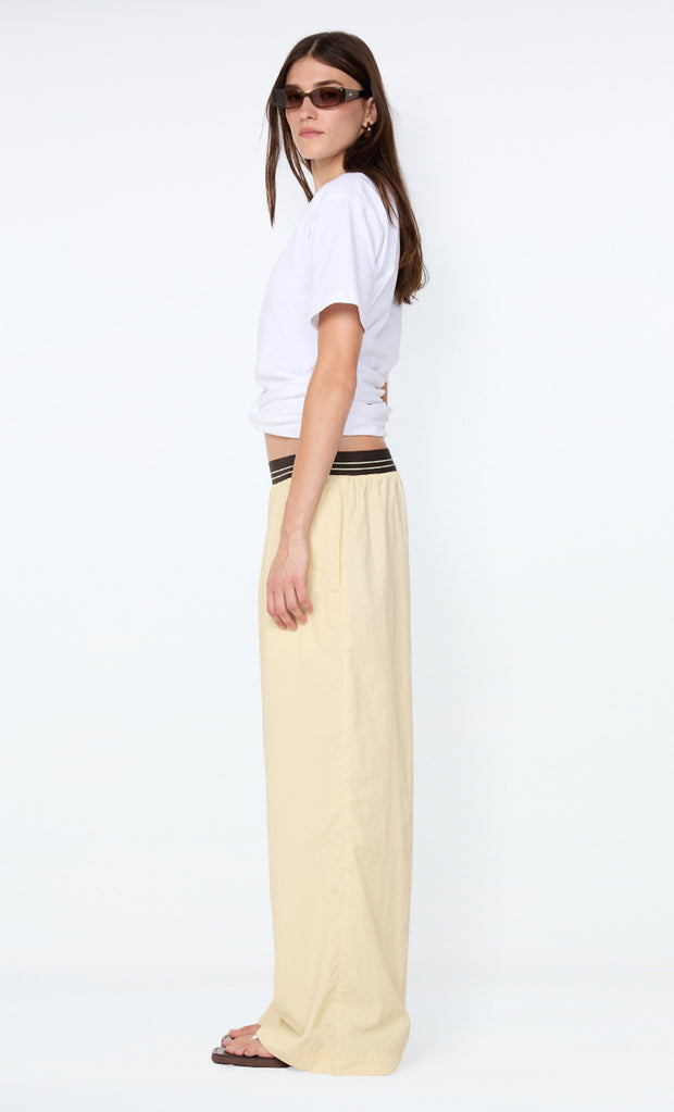 JERRI WIDE LEG PANT - BUTTER