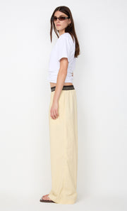 JERRI WIDE LEG PANT - BUTTER
