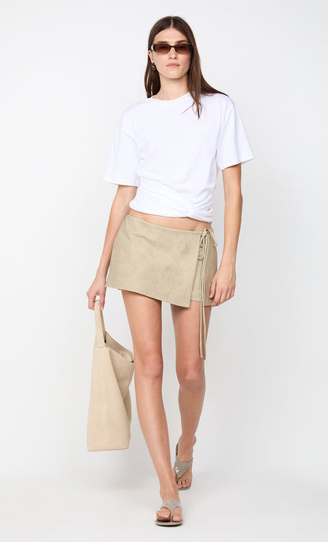 CYPRUS TWIST TEE - WHITE
