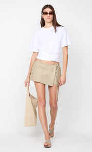 CYPRUS TWIST TEE - WHITE