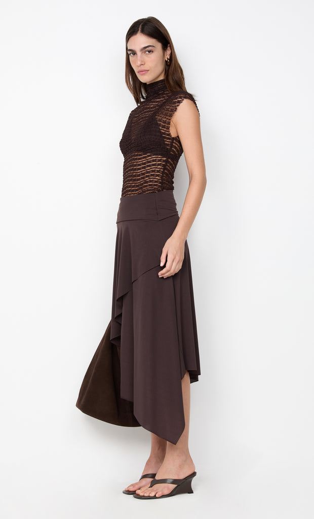 EMARETTA TOP - DARK CHOCOLATE