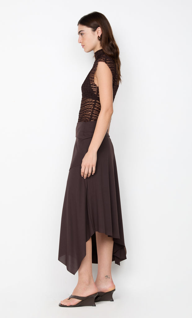 EMARETTA TOP - DARK CHOCOLATE