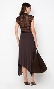 EMARETTA TOP - DARK CHOCOLATE