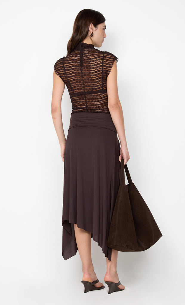 EMARETTA TOP - DARK CHOCOLATE