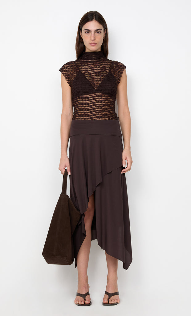 EMARETTA TOP - DARK CHOCOLATE
