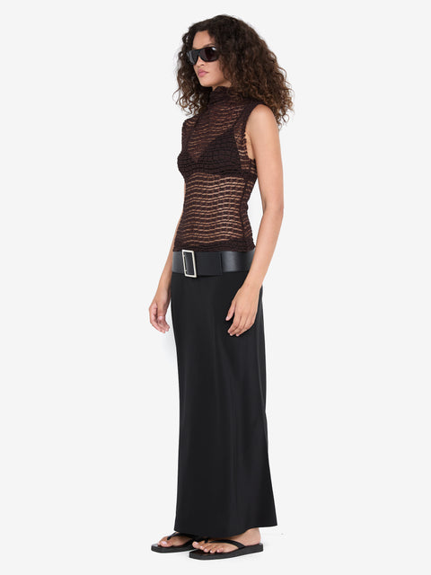 EMARETTA TOP - DARK CHOCOLATE